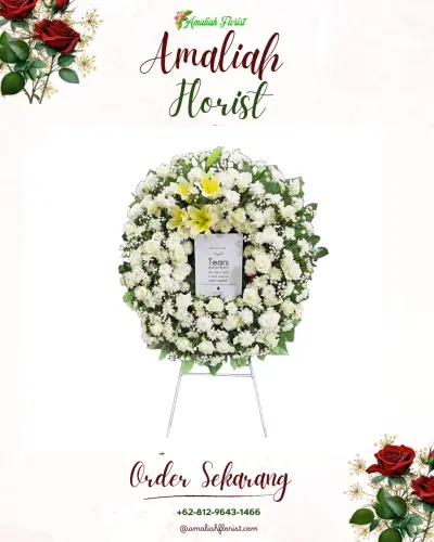 Krans Bunga Duka Cita di Jatibening
